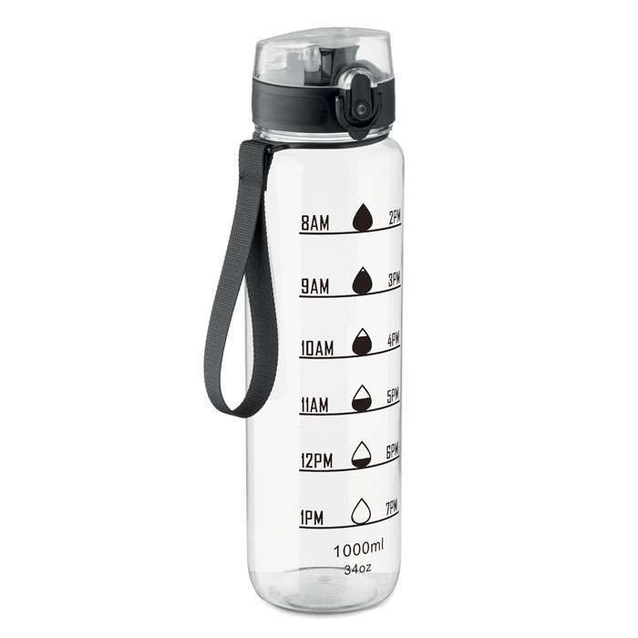 Sports water bottle in RPET
