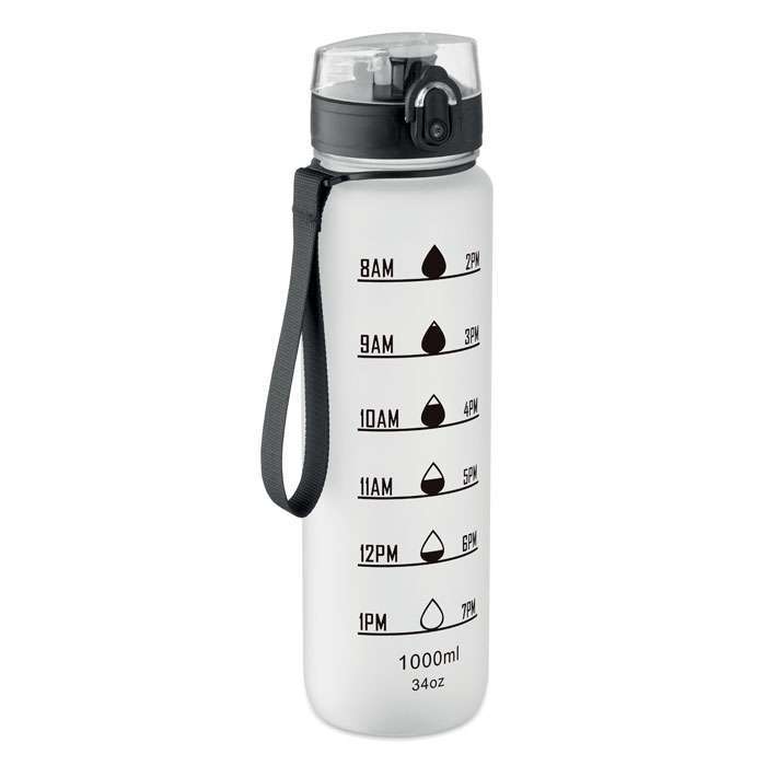 Sports water bottle in RPET