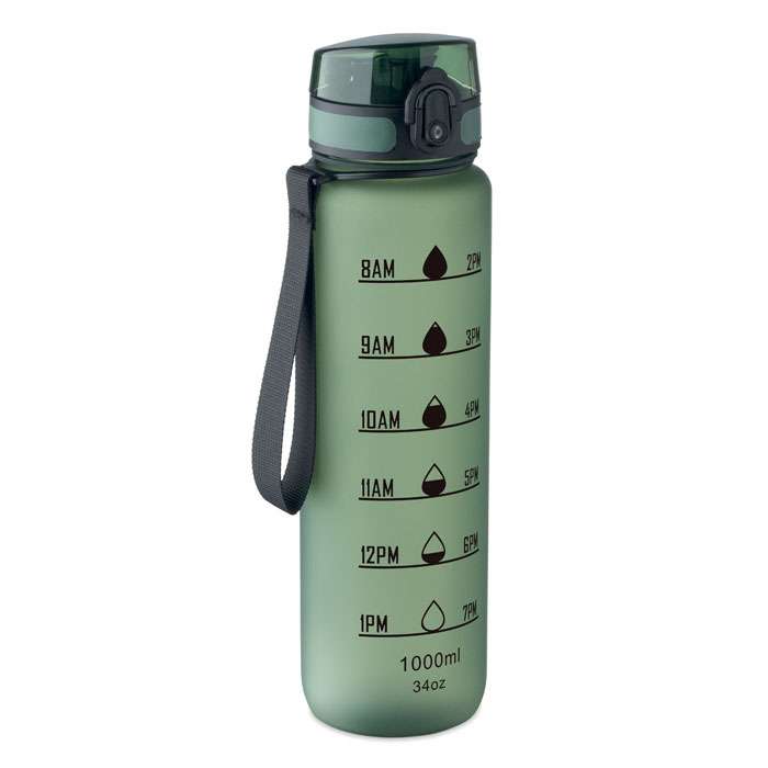 Sports water bottle in RPET