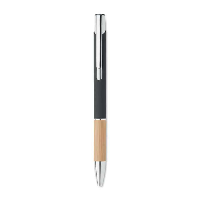 Aluminium pen with bamboo grip