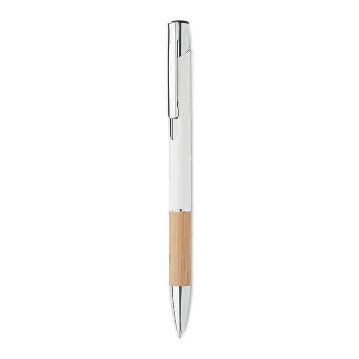 Aluminium pen with bamboo grip