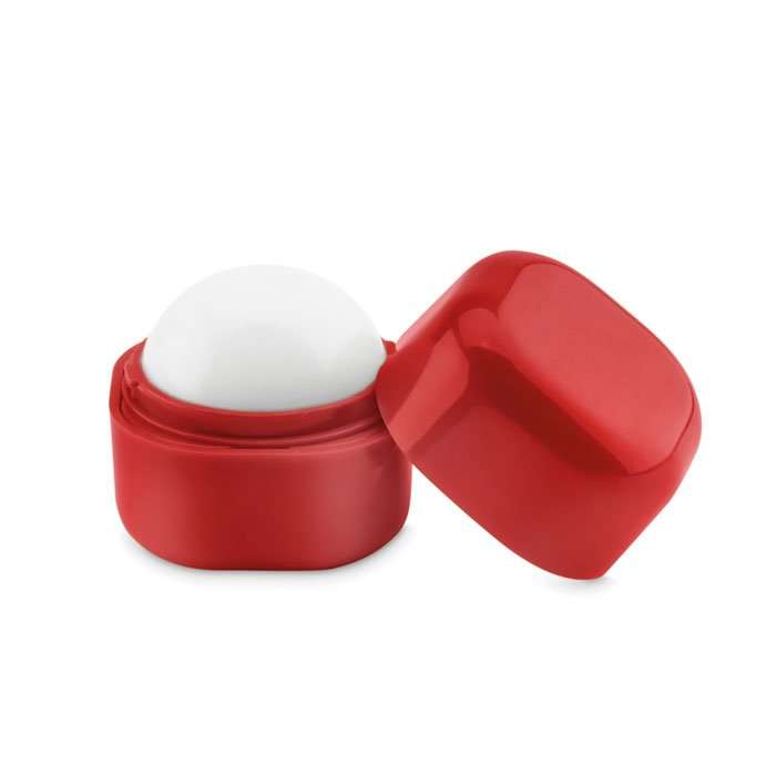 Branded vanilla lip balm with SPF10 protection