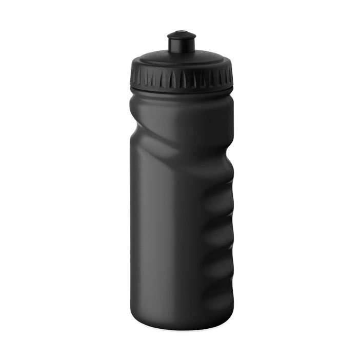 Promotional sports drinking bottle 500ml in black