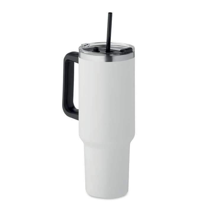 Branded recycled stainless steel tumbler with logo