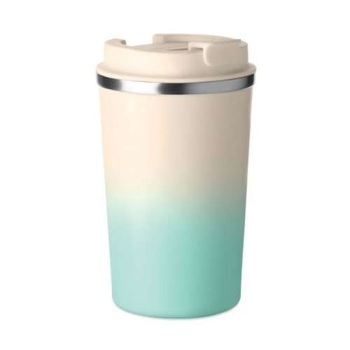 Branded travel mug with PP lid and leak free design